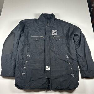 FMF International Jacket Biker Men’s 2XL Black Winter Coat Quilt Lining